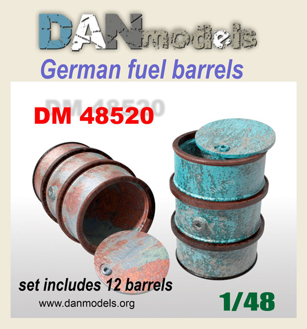 DM 48520 German fuel barrels (12 pcs)