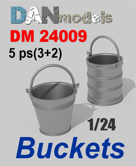 DM 24009 Buckets. 5ps. 1/24