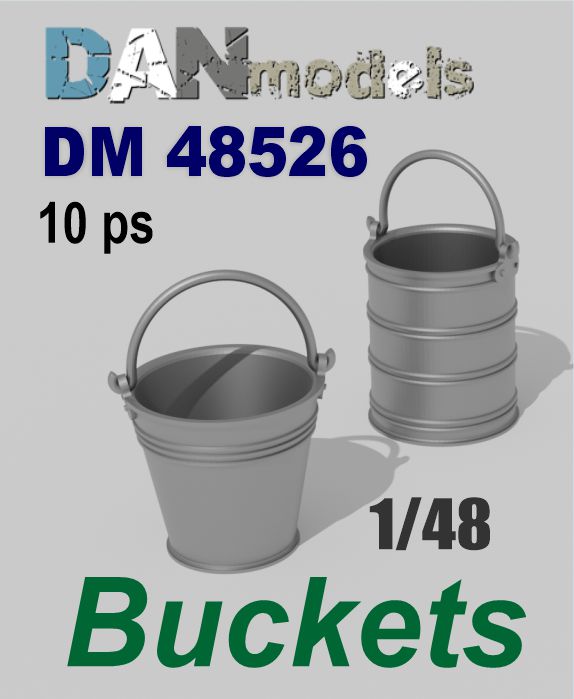 DM 48526 Buckets. 10ps. 1/48