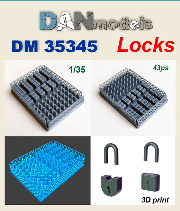 DM 35345 Locks. 3D print